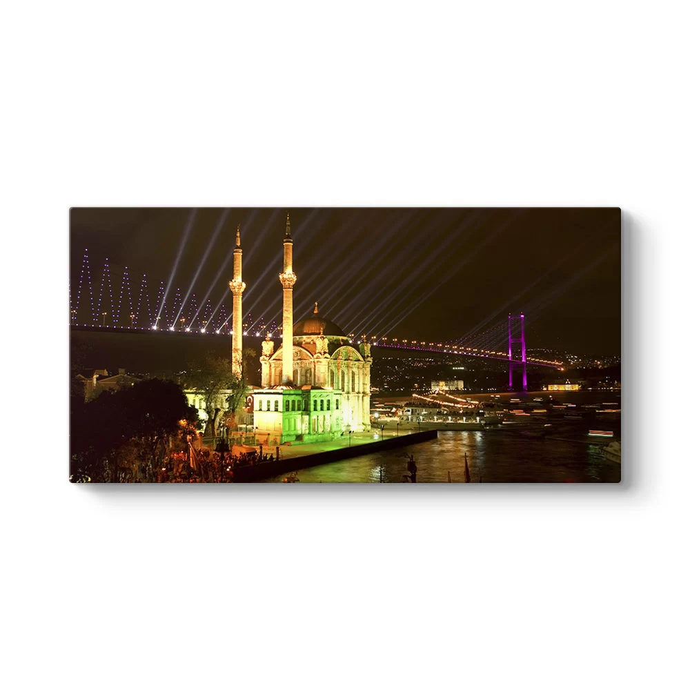 Ortaköy Camii Gece Tablo - Model 5
